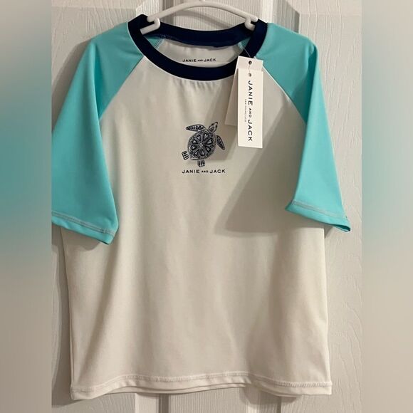 NWT Janie & Jack SS Rashguard 5Y - Picture 1 of 3